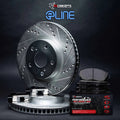 R1 99-05 Ford ExcursIon Rear Drill/Slot Silver Rotors w/Off-Road/Tow Pads