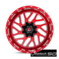 D691 22X10 5X4.5/5.0 BRSH-RED-MIL -