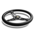 Momo Prototipo 6C Steering Wheel 350 mm - Black Leather/Gry St/Cbn Fbr Spoke