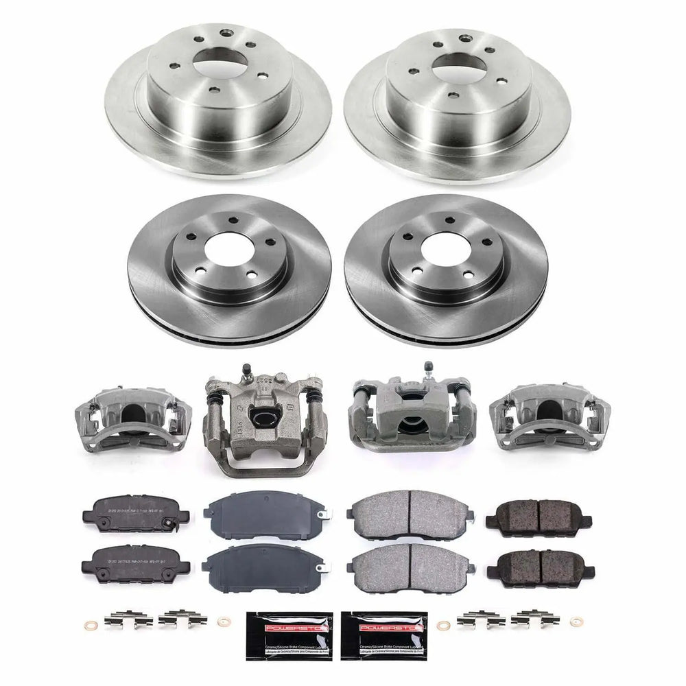 Power Stop 2019 Nissan Sentra Front and Rear Autospecialty Kit w/Calipers