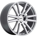 ~(42 lbs. 24X24X12)~ TSW GATSBY 22x10.0 5/130 ET35 CB84.1 SILVER W/MIRROR CUT FACE