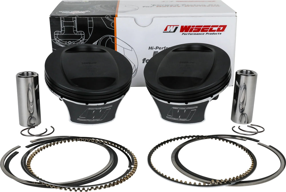 Wiseco 4 Stroke Forged Series Piston Kit, 3.875 IN Bore, 9.6:1 CR