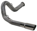 Filter Back Exhaust For 07.5-10 Silverado/Sierra 2500/3500 5 Inch Single Pass No Muffler Stainless Diamond Eye
