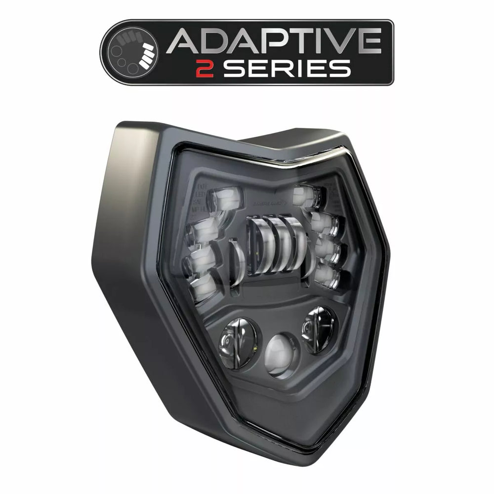 8693 13.5V DOT/ECE LED HIGH & LOW BEAM ADAPTIVE HEADLIGHT W/ BLACK INNER BEZEL