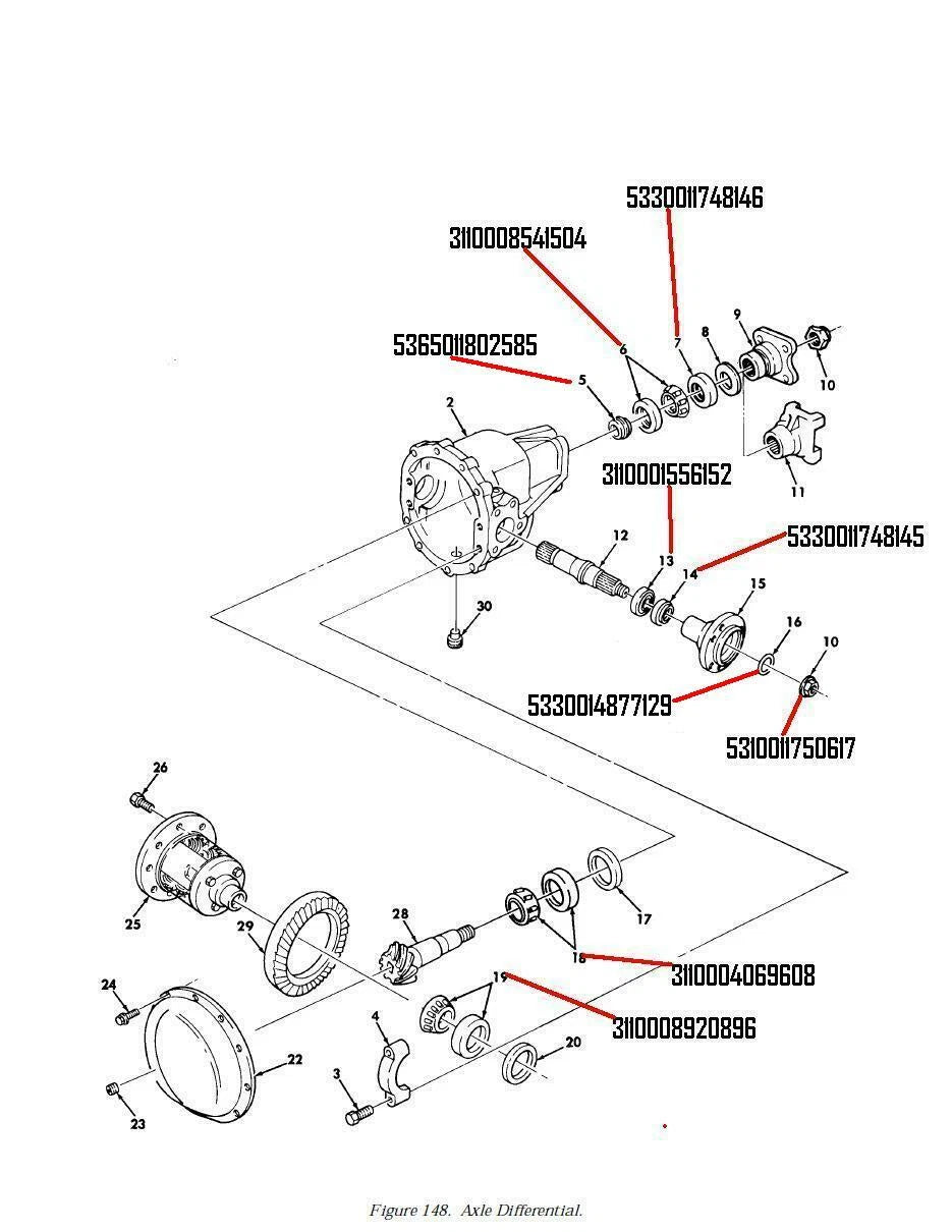 LIGHT DUTY AXLE COMP