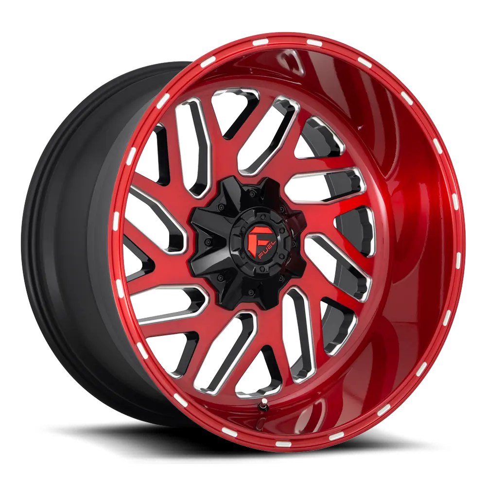 D691 22X10 8X180 BRSH-RED-MIL -18MM