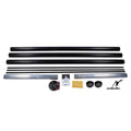 22FT CUTTOFIT BLACK POWDER COAT ROLLER TUBE/BLK END CAPS/LIGHT RAIL/LED LIGHTS (RANGE 22FT15FT)