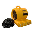 1/3HP 3600CFM HIGH TEMP AXIAL AIR MOVER W/ POWER OUTLETS AND 3HOUR TIMER BLU