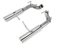 ~(71 lbs. 62X17X13)~ Crossmember Back w/H-Pipe Exhaust System 70-71 GTO/68-72 442 Dual Split Rear Valance Exit 2.5 in Intermediate And Tail Pipe Violator Mufflers And Hardware Incl Tip Not Incl Pypes Exhaust