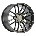 ~(38 lbs. 24X24X12)~ TSW MOSPORT 22x10.5 5/112 ET38 CB66.56 MATTE BLACK W/MACHINE FACE AND DARK TINT