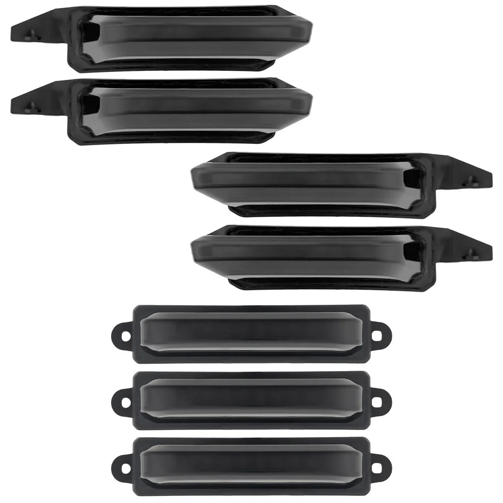 Ford 21-24 RAPTOR 7-Piece Fender Hood Light Kit Smoked Lens w/ White LED Running Lights w/ Startup Light Sequence