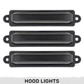 Ford 21-24 RAPTOR 7-Piece Fender Hood Light Kit Smoked Lens w/ White LED Running Lights w/ Startup Light Sequence
