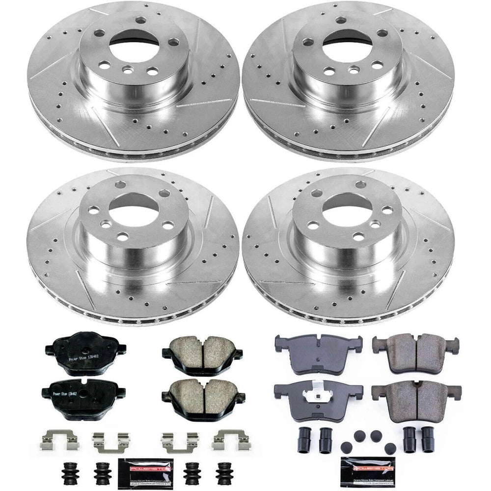 Power Stop 11-17 BMW X3 Front & Rear Z23 Evolution Sport Brake Kit