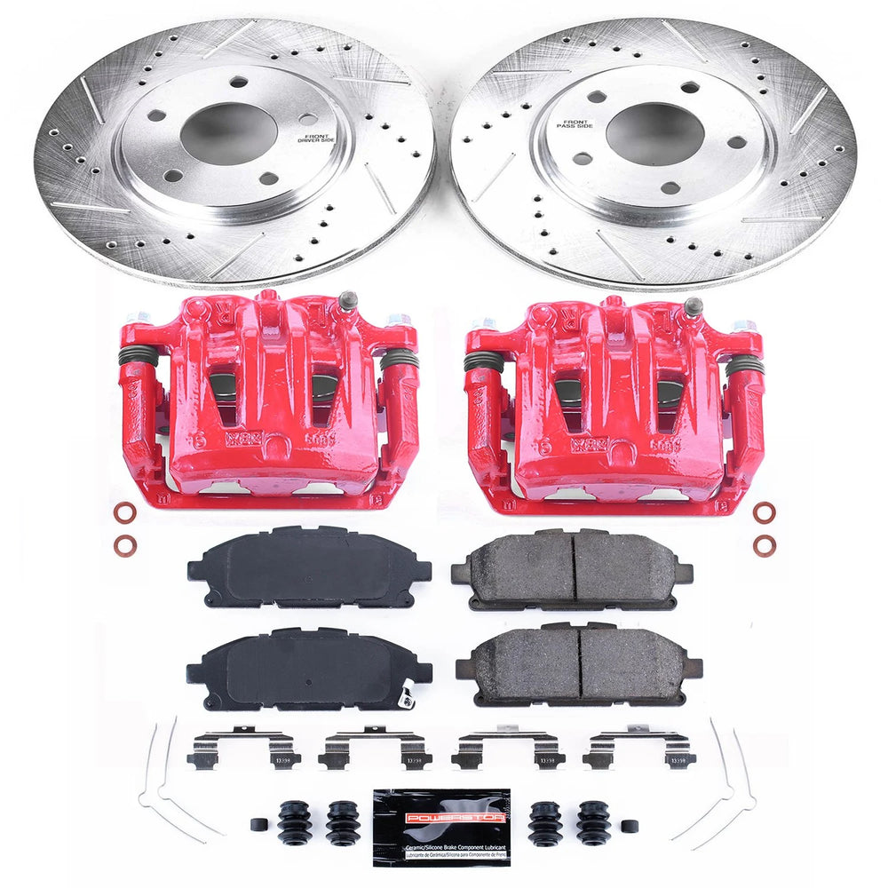 Power Stop 11-17 Nissan Quest Front Z23 Evolution Sport Brake Kit w/Calipers