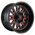~(49 lbs. 23X23X15)~ STROKE 20x12 8x165.10 GLOSS BLACK RED TINTED CLEAR (-43 mm)