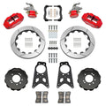 Wilwood 89-98 Nissan 240SX FNSL4R/MC4 Rear Parking BBK w/ 13.50in Slotted Rotors - Red