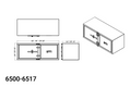 UNDERBODY TOOLBOX 24X24X48 DIAMOND PLATE DOUBLE DOOR CAM LATCH