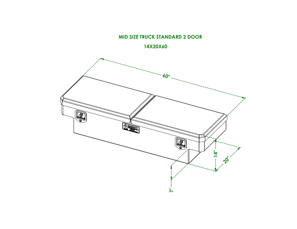 CROSSBODY TOOLBOX 16X20X70 ALL SMOOTH MILL FINISH (EACH)