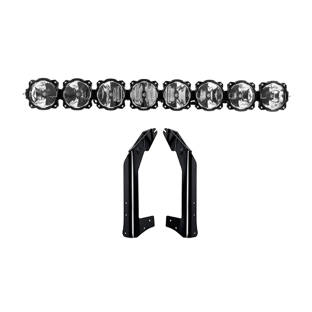 KC HiLiTES 07-18 Jeep JK 50in Pro6 Gravity LED 8-Light Light Bar System (160W Combo Beam )
