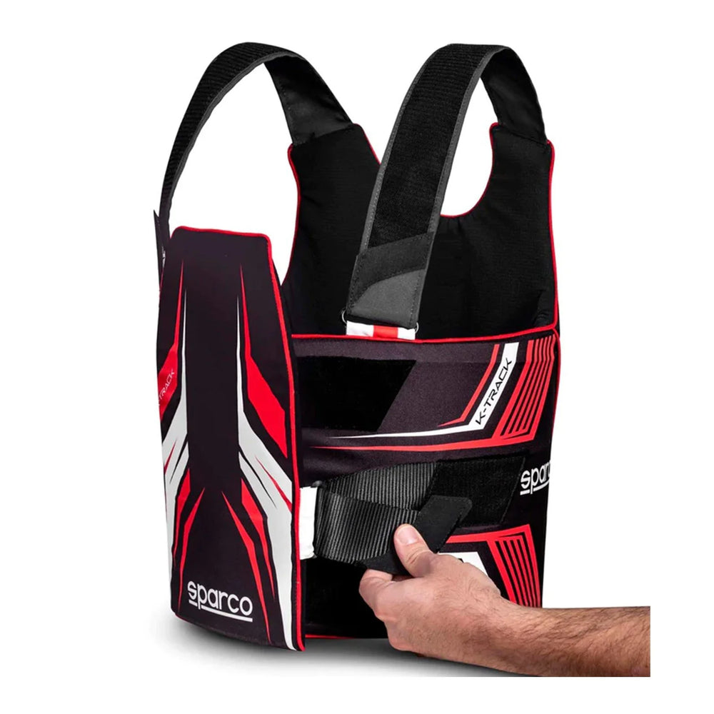 Sparco Vest K-Track FIA LRG Black/ White