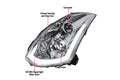 PROJECTOR HEADLIGHT WITH SEQUENTIAL