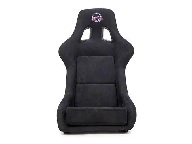 NRG FRP Bucket Seat PRISMA Edition w/Pearlized Back Black Alcantara - X Large