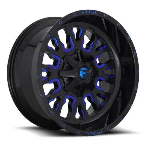 ***Discontinued***~(44 lbs. 23X23X13)~ STROKE 20x10 8x180.00 GLOSS BLACK BLUE TINTED CLEAR (-18 mm)