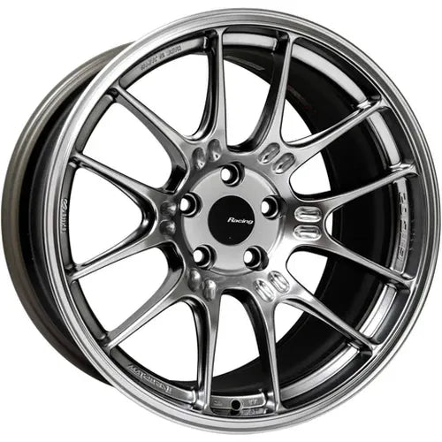 Enkei GTC02 17x7.5 5x100 38mm Offset 75mm Bore Hyper Silver Wheel