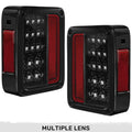 ~(5 lbs. 14X10X8)~ Jeep 07-18 JK Wrangler LED Taillights - Clear Lens