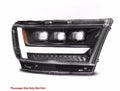 ANZO 19-24 RAM 1500 (New Body/OE Halogen) Full LED Proj Headlights DRL/SeqSig Black - Pass. Side