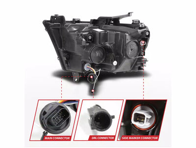 ANZO black headlights