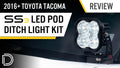 Diode Dynamics - SS3 LED Ditch Light Kit for 2016-2023 Toyota Tacoma, Pro Yellow Combo
