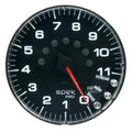Autometer Spek-Pro Gauge Tachometer 5in 11K Rpm W/Shift Light & Peak Mem Black/Chrome