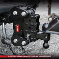 Gen-Y Phantom-XT 2in Solid Shank 4.25in Drop 1K TW 10K Hitch w/GH-031 Dual-Ball Mount