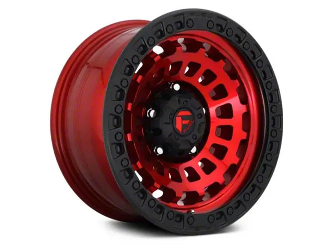 ~(42 lbs. 21X21X12)~ ZEPHYR 18x9 6x139.70 CANDY RED BLACK BEAD RING (1 mm)