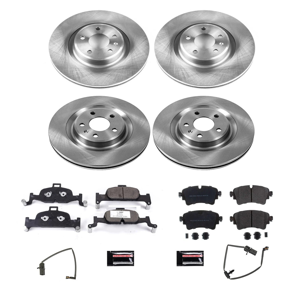 Power Stop 17-18 Audi A4 Front & Rear Autospecialty Brake Kit
