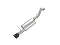 aFe axle-back exhaust installed view
