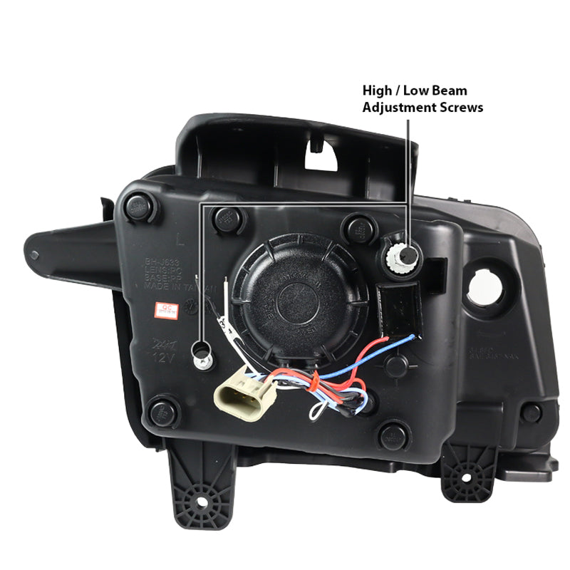 PROJECTOR HEADLIGHT GLOSSY BLACK