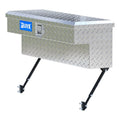 Bright Aluminum 36 Truck Side Tool Box with Space-Saving Legs