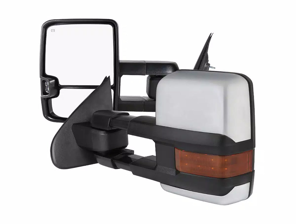 TOWING MIRRORS- CHROME COVER- AMBER