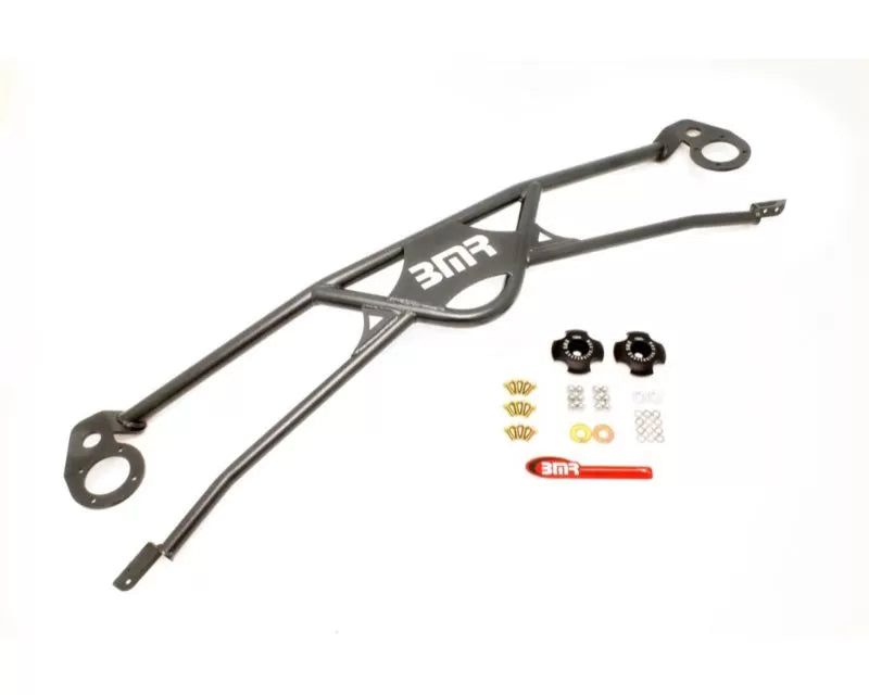 BMR 2010 5th Gen Camaro Front 4-Point Strut Tower Brace - Black Hammertone