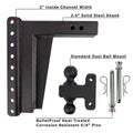 2.5" EXTREME DUTY 12" DROP/RISE