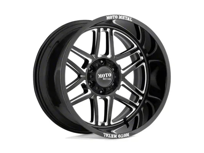 FOLSOM 24x14 6x139.70 GLOSS BLACK MILLED (76 mm)