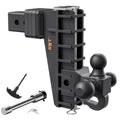 STEEL WEIGH SAFE 6IN DROP 2.5IN SHANK WITH TOWBALLS AND PINTLE INCLUDES WS05 HIT