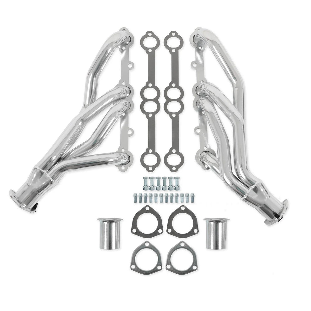 Mid-Length Header Ceramic Coated Fits 1967-1974 Camaro 1968-1974 Chevelle 1968-1974 Nova 1970-1974 Monte Carlo 1971-1974 Mid Length Size 283-400 Primary Tube Size 1.5 Inch Collector Size 2.5 Inch FlowTech