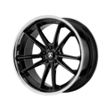 AB23 20X9 5X112 G-BLK CHR LIP 25MM