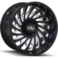 ~(50 lbs. 20X20X10)~ SWITCHBACK (9108) GLOSS BLACK/MILLED 20X10 6-139.7 -30mm 106mm