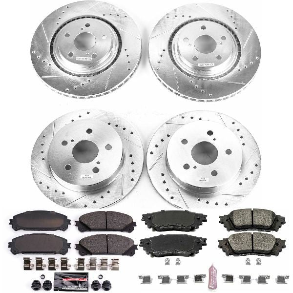 Power Stop 15-17 Lexus NX200t Front & Rear Z23 Evolution Sport Brake Kit