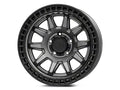 CALICO 17X8.5 5X5.0 10MM MATTE GUNMETAL W/ MATTE BLACK LIP
