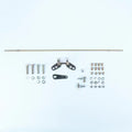 TAIL MOUNT SHIFTER GM TH400 TRANS W/CHROME 12IN SGL BEND LEVER & HITECH KNOB